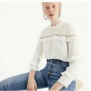 J Crew Ruffle Blouse